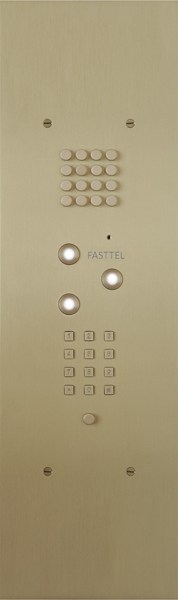 Wizard Bronze gold 3 buttons large model keypad and b/w cam